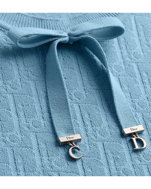 Dior Blue Short-Sleeved Sweater