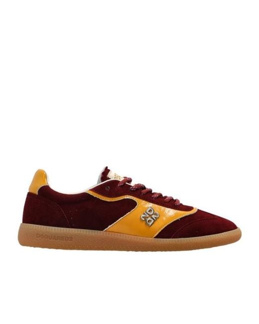 DSquared² Brown Lace-Up Sneakers