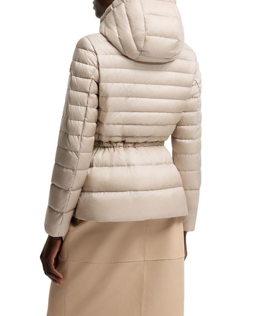 Moncler Natural Raies Hooded Short Padded Jacket