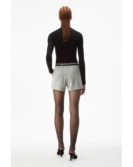 Alexander Wang Gray Stretch Corduroy Shorts