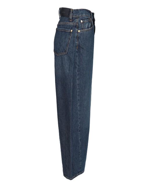 7 For All Mankind Blue Bonnie Curvilinear Jeans