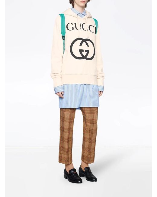 Gucci White Interlocking G Hoodie for men