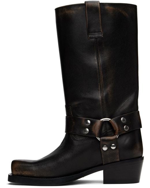 Paris Texas Black Roxy Brushed Boots