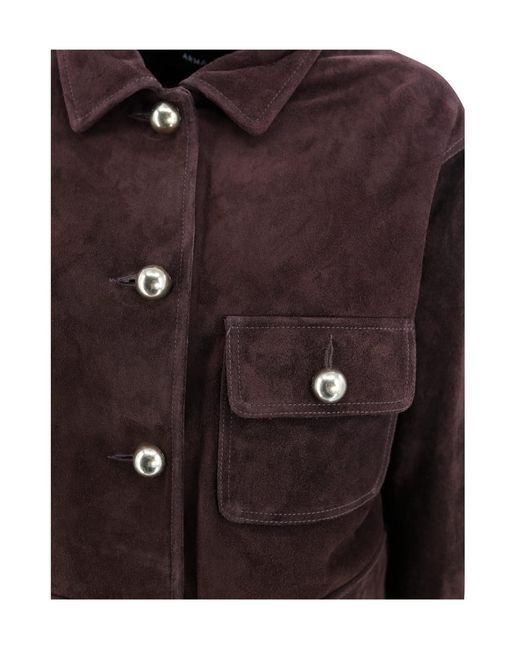 Arma Brown Rosia Suede Jacket