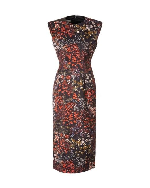 Dries Van Noten Multicolor Floral Pattern Dress