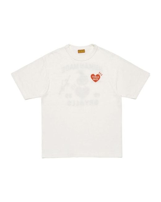 Human Made White Graphic T-Shirts for men