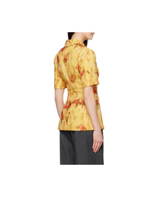 Ganni Yellow Blazer