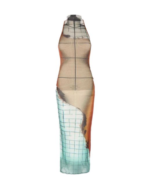 Jean Paul Gaultier White The Long Fire Dress