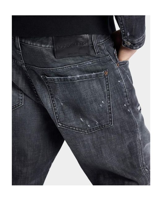 DSquared² Gray Fog Bro Jeans for men
