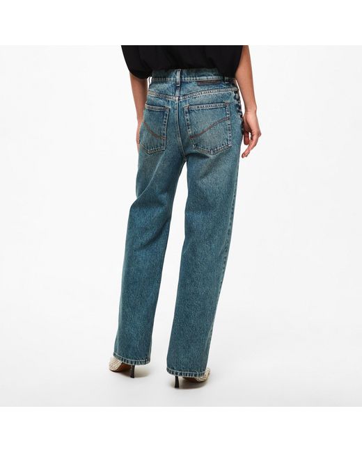 Stella McCartney Blue Straight Leg Jeans