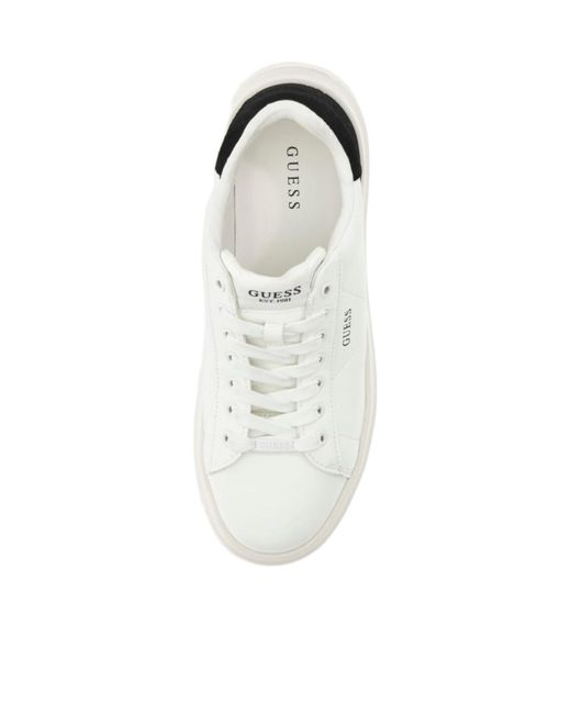 Guess White Elbi Sneakers