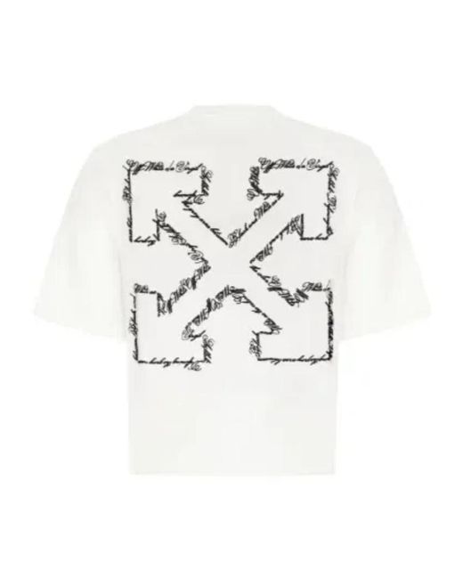 Off-White c/o Virgil Abloh White Script Arrow T-Shirt