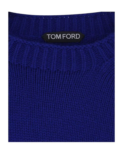 Tom Ford Blue Long-Sleeved Sweater for men