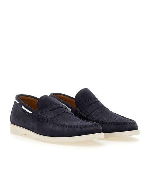 Kiton Blue Diamond Cut Vamp Loafers for men