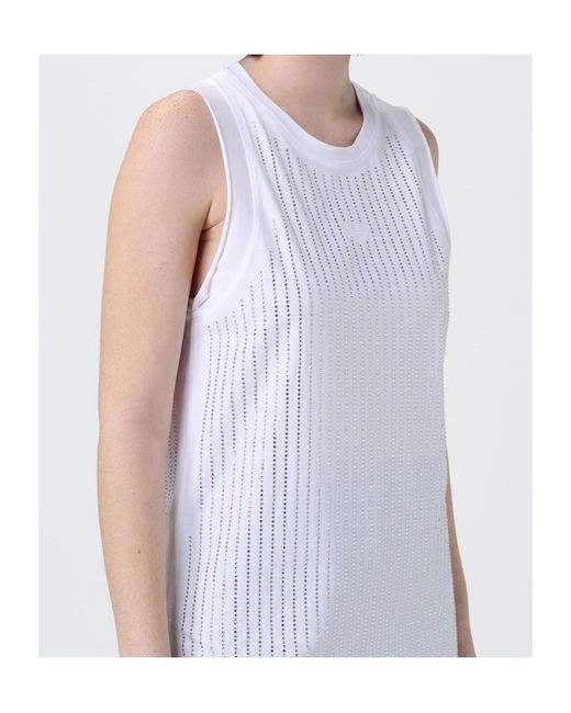 Emporio Armani White Crew Neck Vest