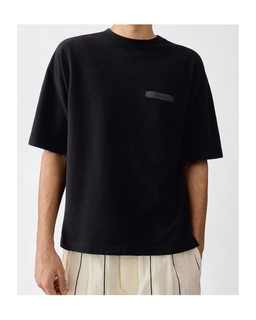 Jacquemus Black Short-Sleeved T-Shirt for men