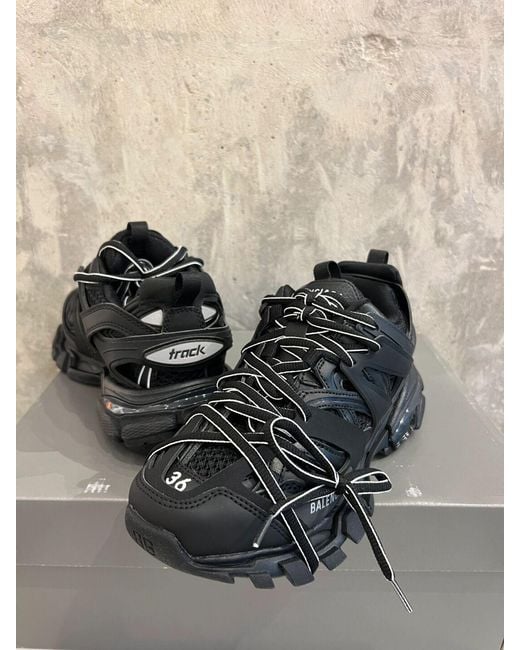 Balenciaga Blue Track Lace-Up Sneakers
