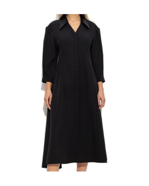 Jil Sander Black Wool Dress