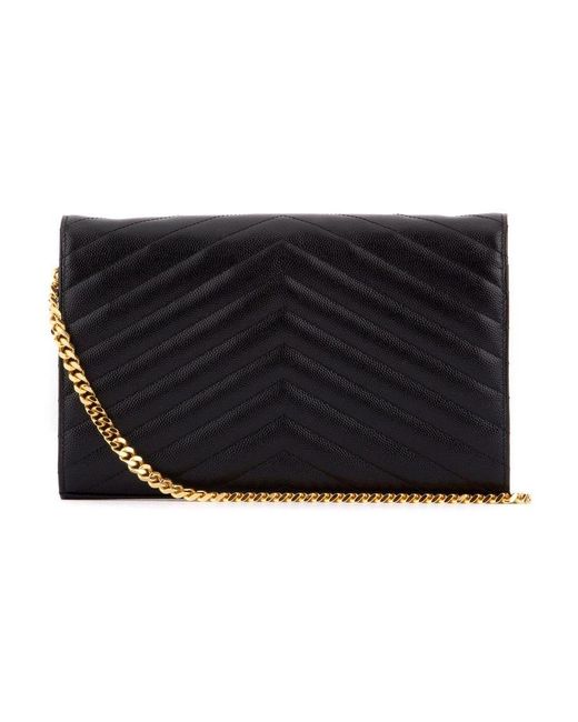 Saint Laurent Black Monogram Wallet