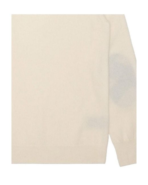 Burberry Natural Round-Neck Sweater