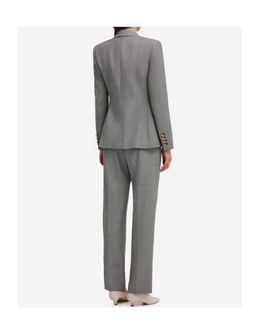Blazé Milano Gray Patterned Double-Breasted Blazer