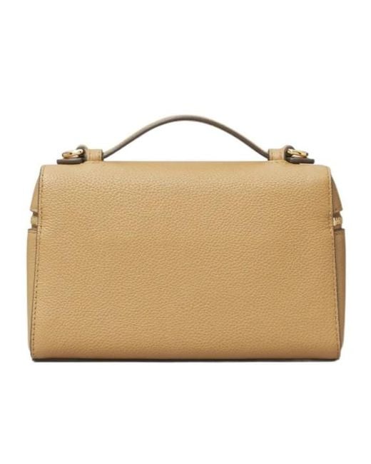 Tory Burch Metallic Romy Slim Top Handle Bag