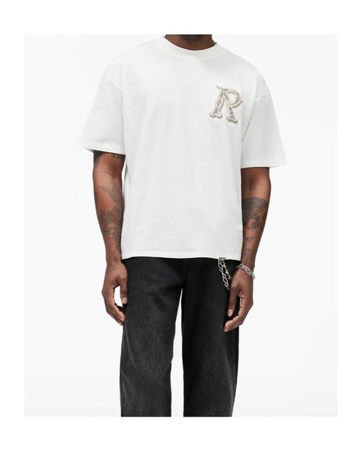 Represent White Western Logo T-Shirt for men