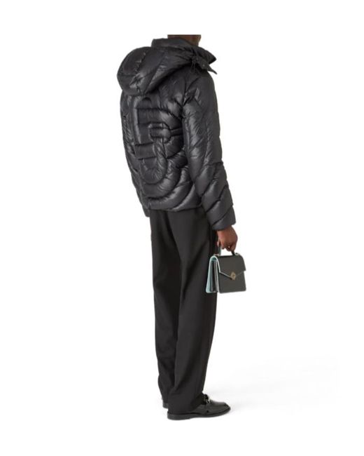 Casablanca Black Logo Quilted Down Jacket for men