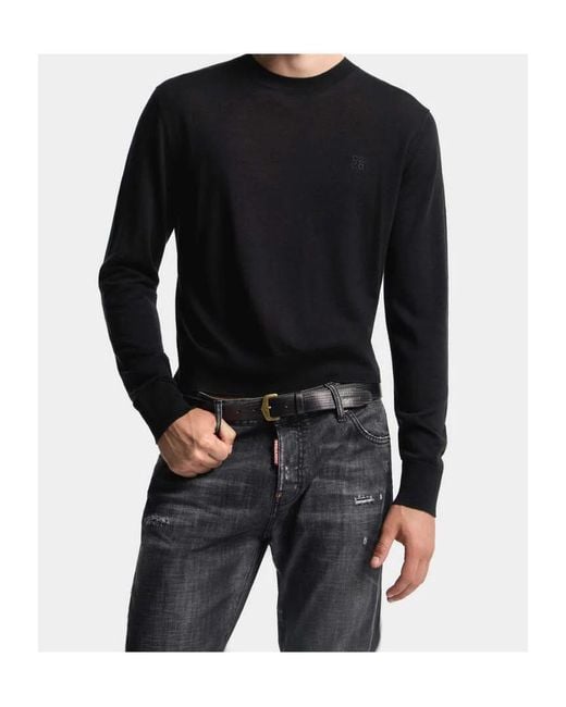 DSquared² Black Long Sleeved Jumper for men