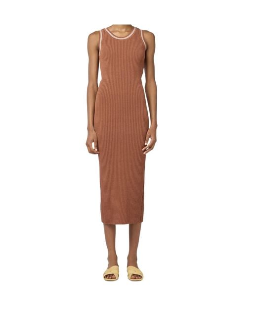 Tod's Brown Sleeveless Dress