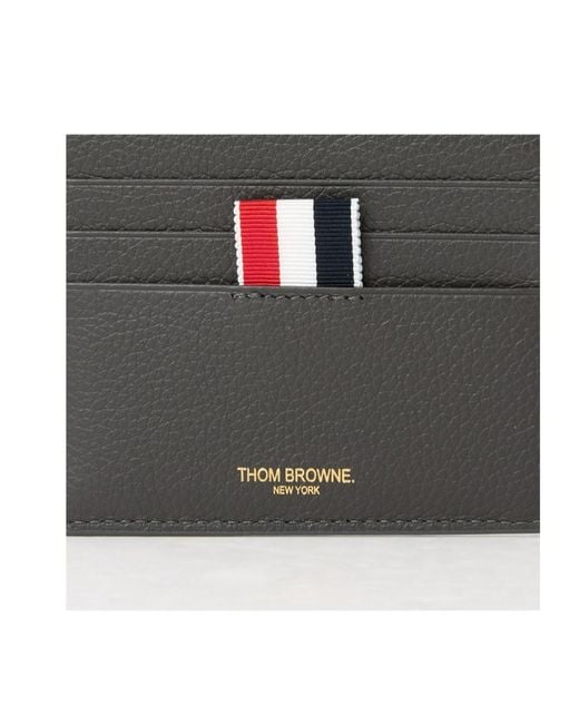Thom Browne Black Embossed Wallet for men