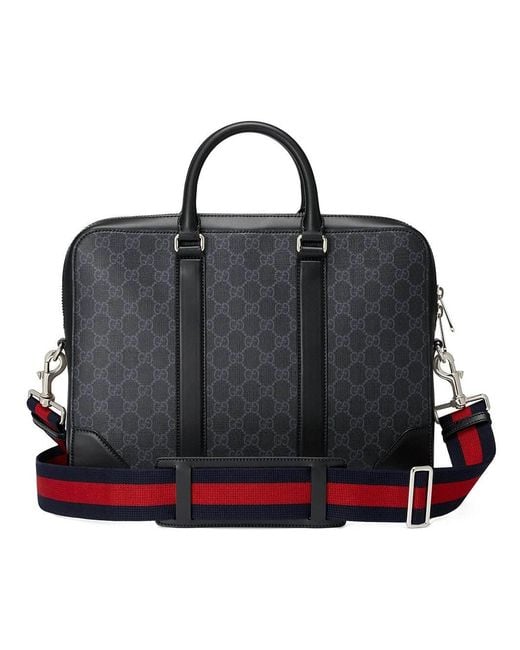 Gucci Black Gg Supreme Briefcase for men