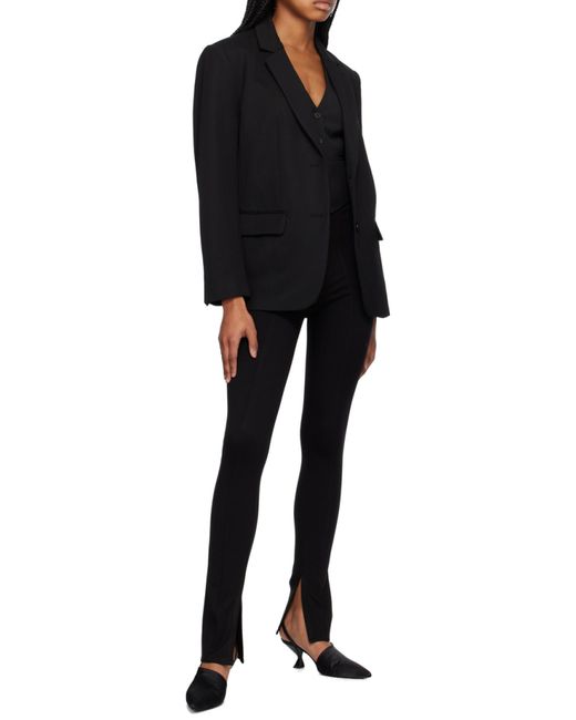 Anine Bing Black Max High-Rise Skinny Trousers
