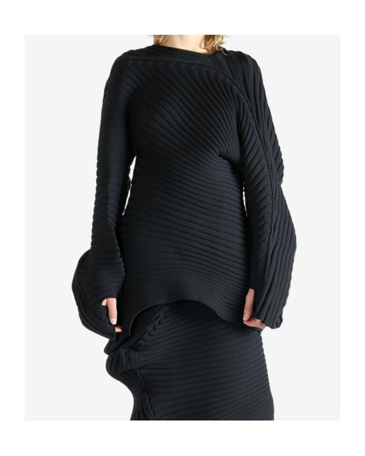 Issey Miyake Black Knit (As It Is) Top