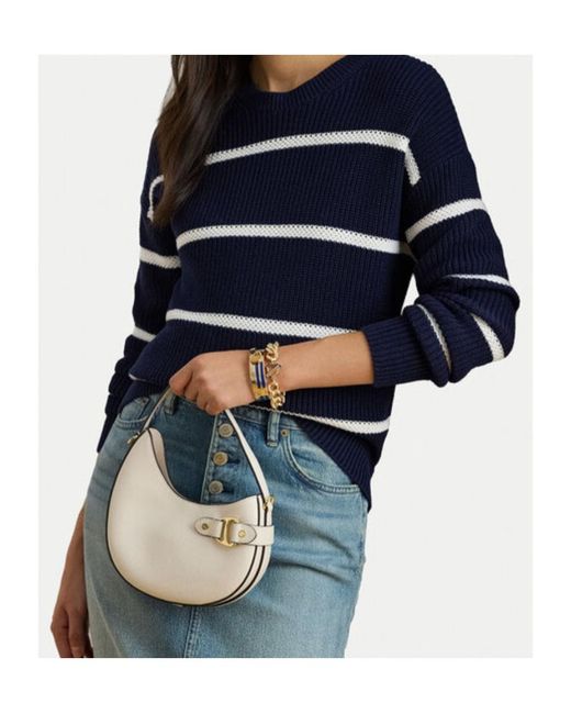 Ralph Lauren White Top Handle Shoulder Bag