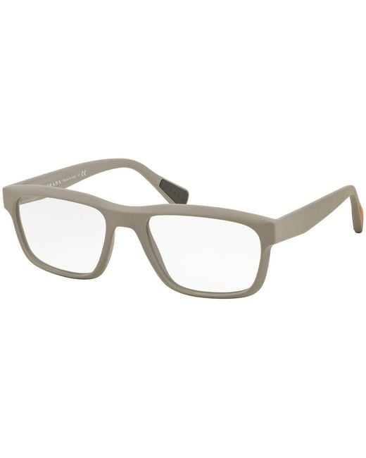 Prada White Logo Flat Mirror for men