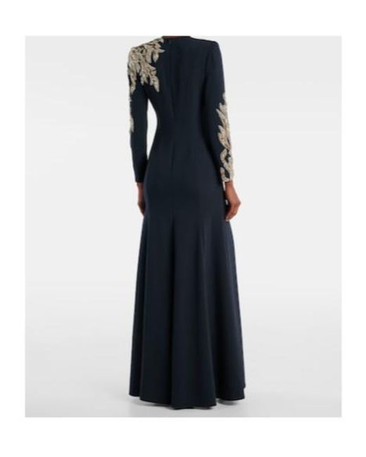 Jenny Packham Blue Honor Embellished Gown