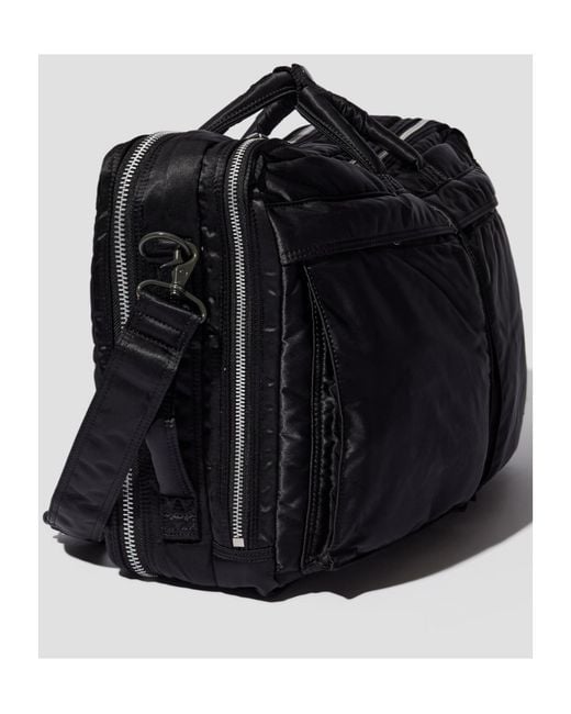 Porter-Yoshida and Co Black Tanker 3-Way Handbag/Shoulder Bag for men