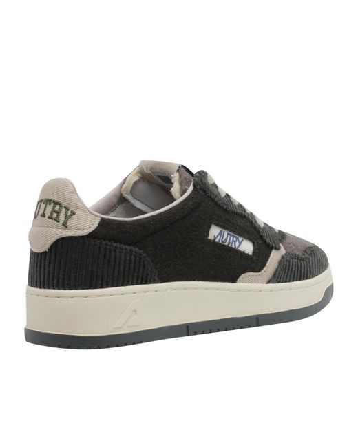 Autry Black Lace-Up Sneakers for men