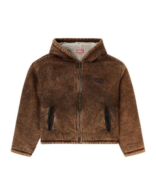 DIESEL Brown F-Ella Zip Jacket