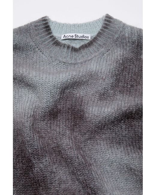 Acne Gray Sprayed Knit Jumper