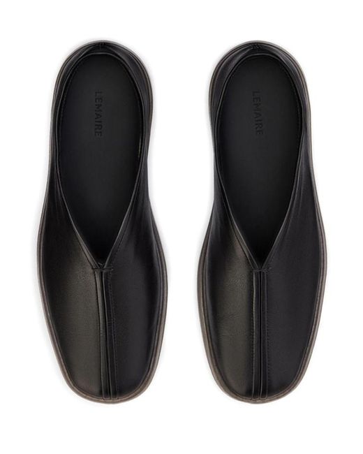Lemaire Black Linoleum Trainers for men