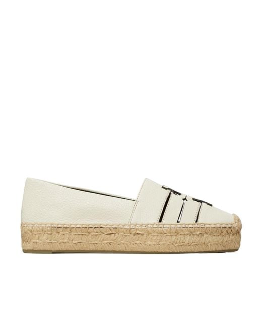 Tory Burch Natural Ines Platform Espadrilles