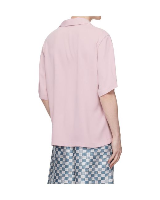 Amiri Pink Camping Short-Sleeve Shirt for men