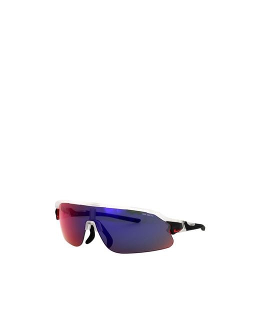 Nike Blue Flyfree Shield Pilot Frame Sunglasses for men