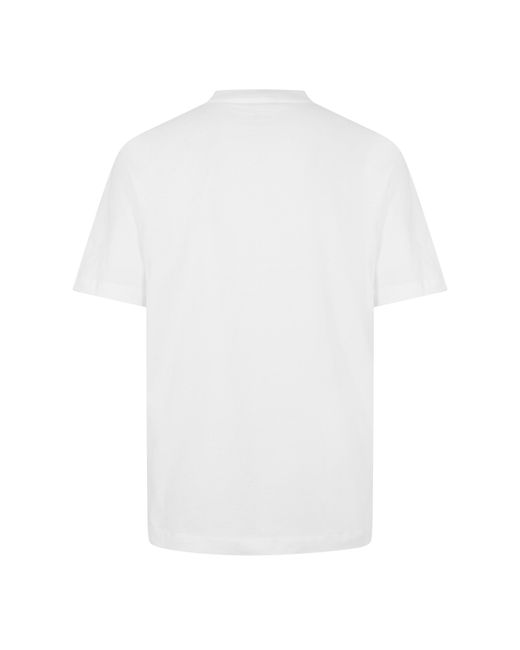Versace White Printed Logo T-Shirt for men
