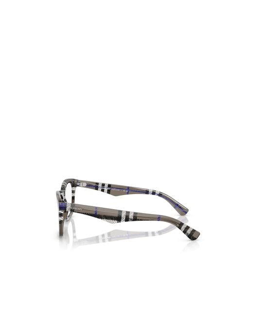 Burberry White Eyewear Square Frame Glasses for men