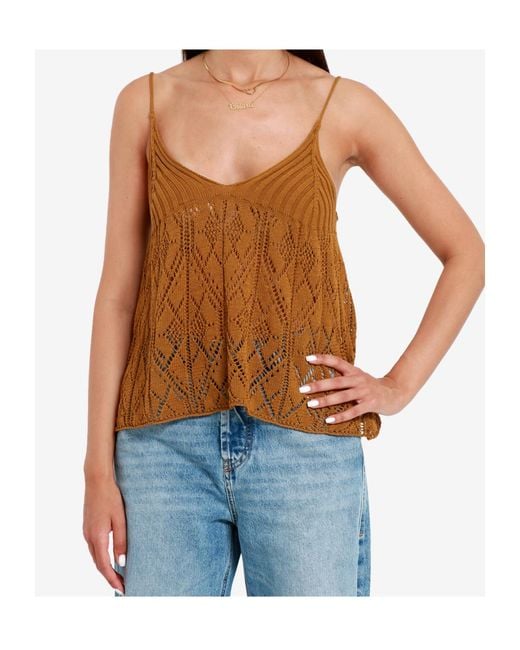 Semicouture Brown Crochet Sling
