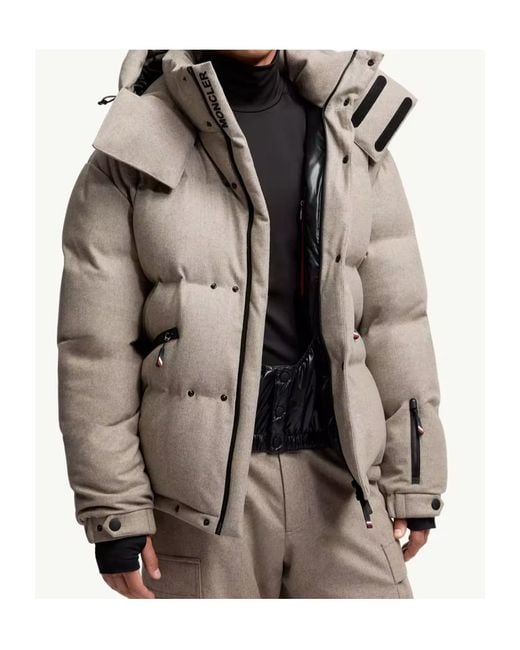 Moncler Gray Grenoble Krun Down Jacket for men