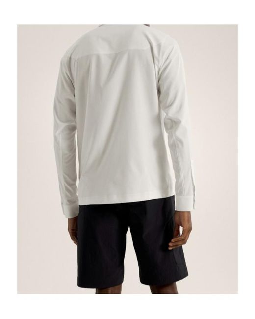 Arc'teryx White Skyline Shirt Ls for men